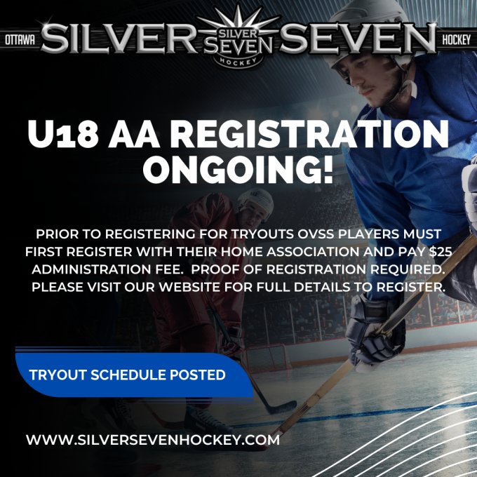 General Registration is now closed & U18AA is ONGOING